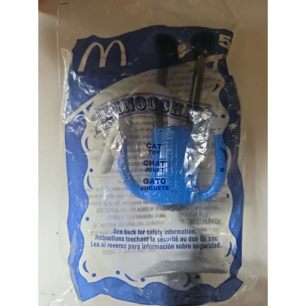 2002 Bendable Pinocchio Cat Figure Top Hat McDonald's Happy Meal Toy -‎ Read